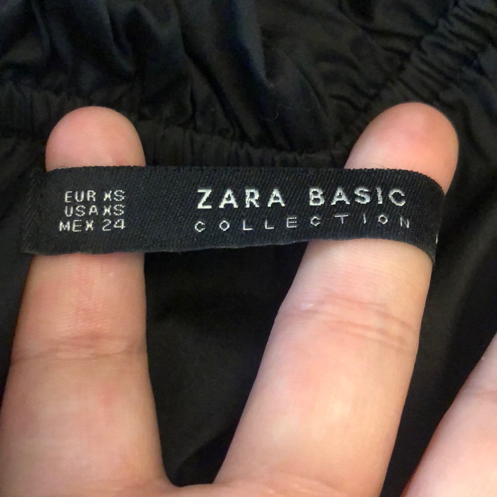 NEW! Zara Basic Off the Shoulder Crop Top Size XS - Picture 4 of 6